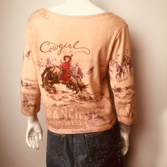 Don’t Mess With Texas Tee Cowgirl Sz M - Picture 5 of 6